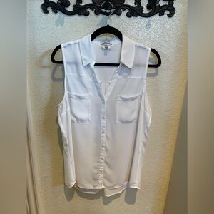 Express - Button Sleeveless Blouse
